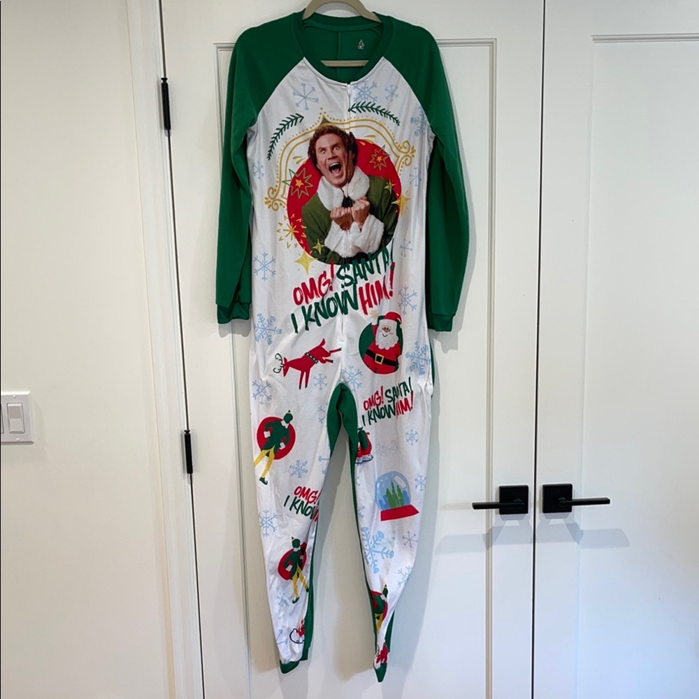 Elf The Movie One-Piece Sleeper Pajama Union Suit 
S/M